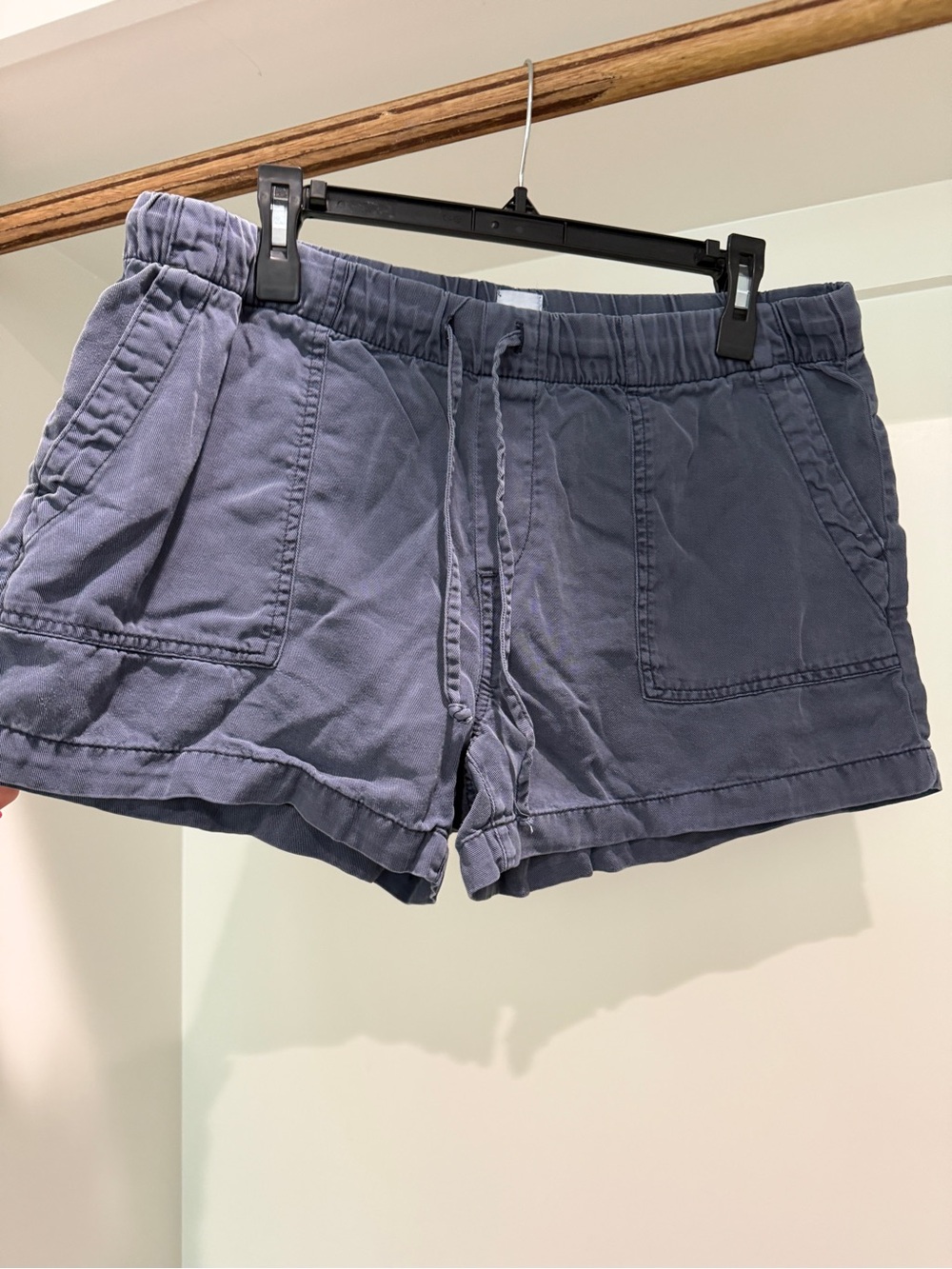 GAP Women’s Casual Drawstring Shorts in Slate Blue